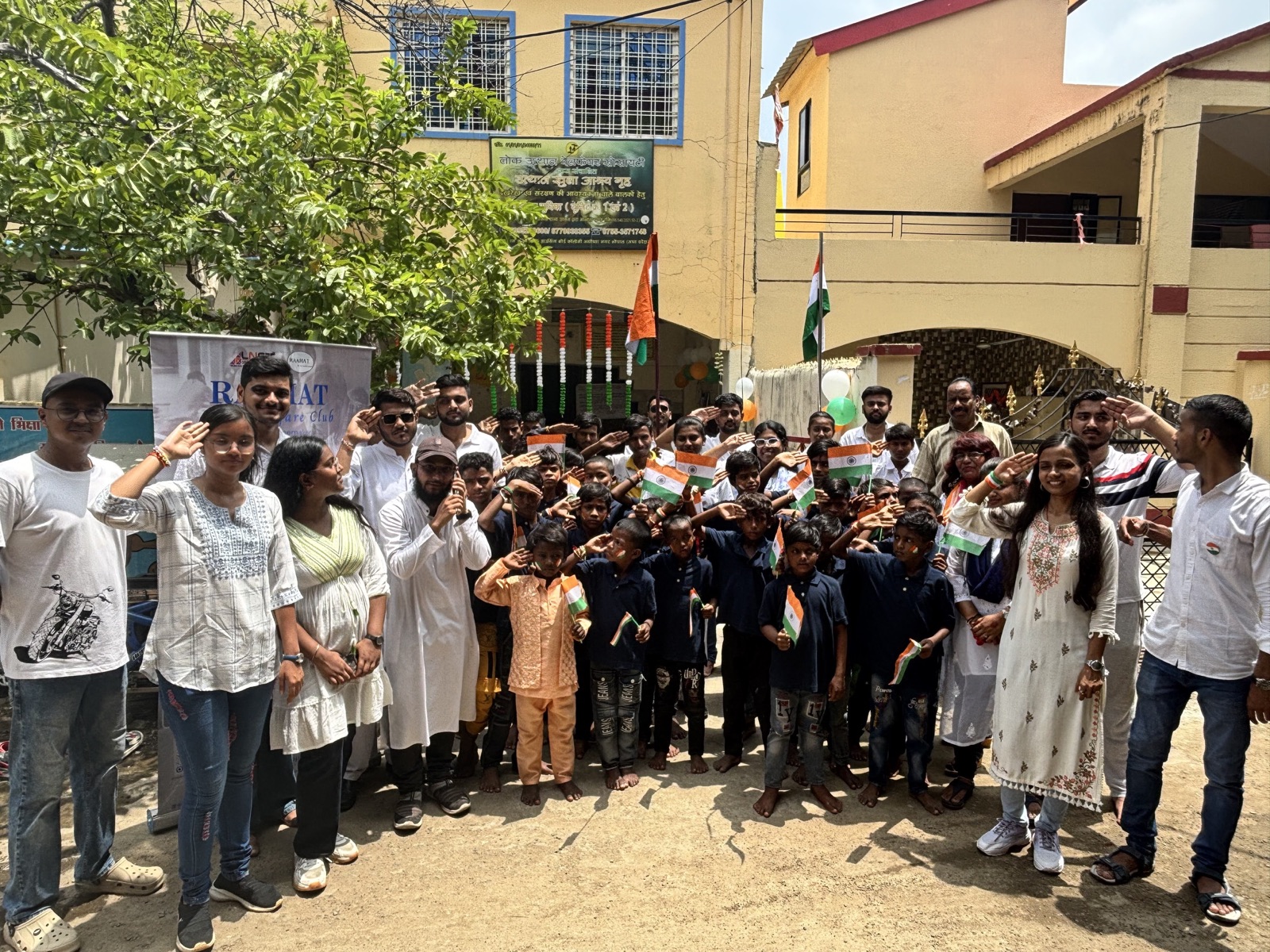 RAAHAT group activity with children